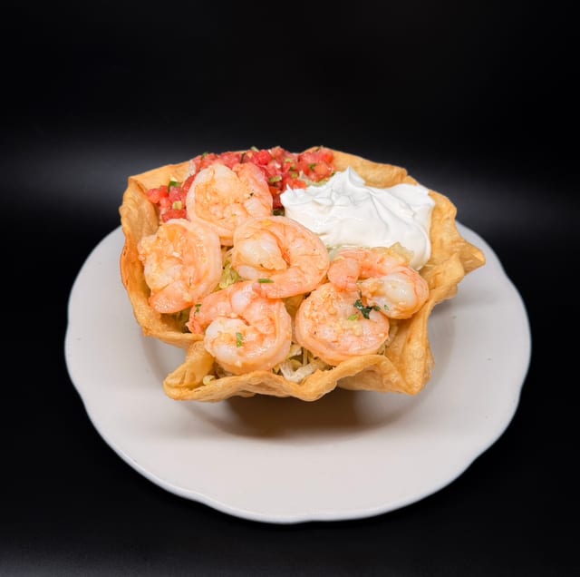 Shrimp Taco Salad.