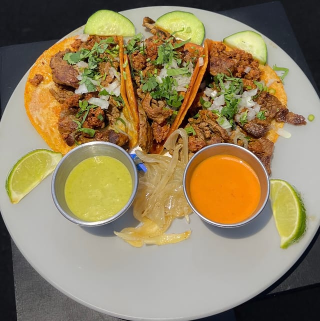 (3) Tacos Al Pastor.