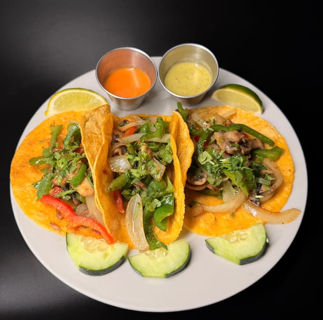 (3) Veggie Tacos.