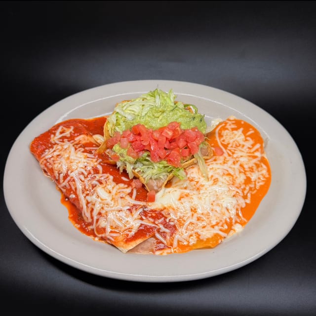 1. One Bean Burrito, One Cheese Enchilada and One Bean Tostada.