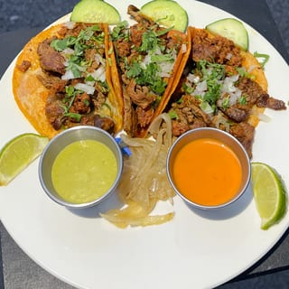 (3) Tacos Carne Asada