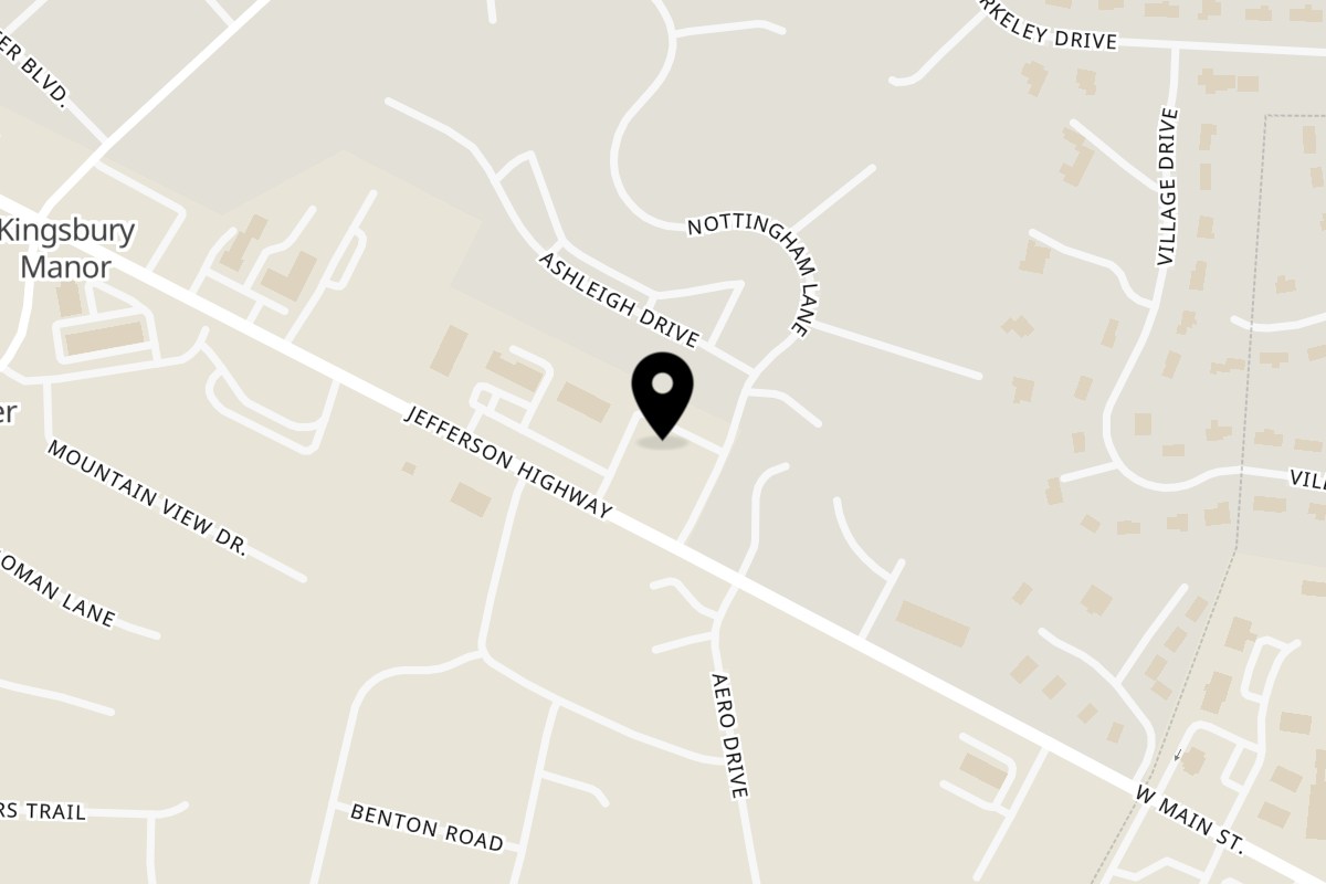 Map showing the location of Iguana Azul on 2556 Jefferson Hwy in Waynesboro